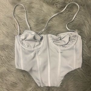 White fox boutique white corset